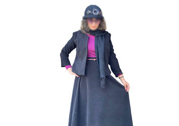 کت دامن مخمل آستر دار کد VJ1224